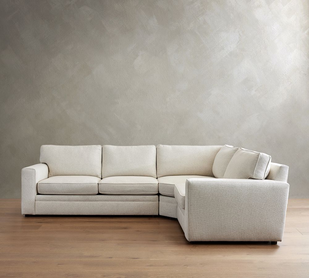 Pearce Square Arm 3-Piece Wedge Sectional (118&quot;&ndash;127&quot;)