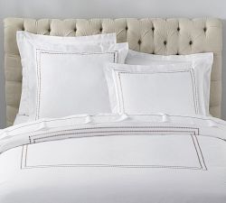 Pearl Organic Percale Duvet Cover