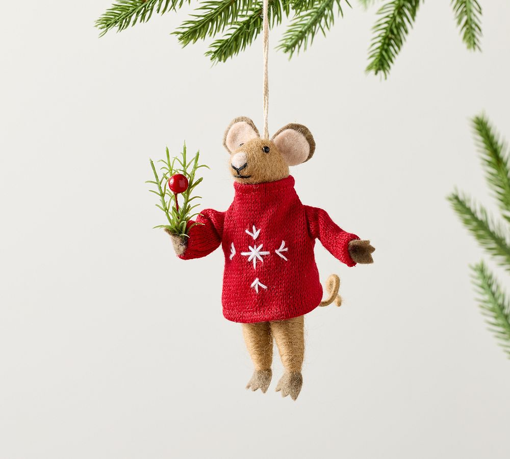 Felt Mouse Ornament