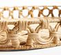 Monique Lhuillier Antibes Handwoven Wicker Handled Serve Tray