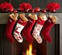 Scroll Quilted Velvet Stockings