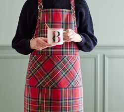 Stewart Plaid Alphabet Stoneware Mug