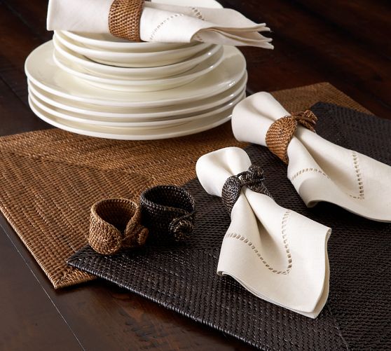 Tava Handwoven Rattan Rectangular Placemat