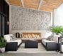 Malibu Metal Platform Armless Outdoor Loveseat (66&quot;)
