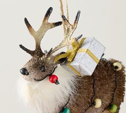 Bottlebrush Tangled Reindeer Ornament