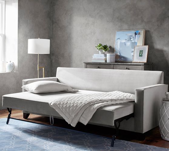 Cameron Square Arm Pull-Up Platform Sleeper Sofa (91")