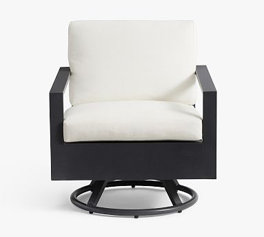Indio Metal Swivel Outdoor Lounge Chair Pottery Barn