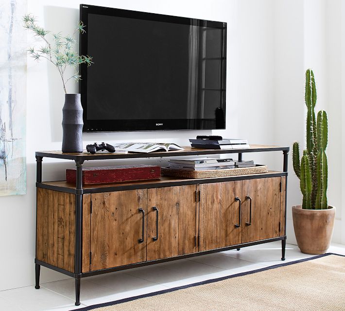 Pottery barn media stand sales