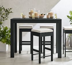 Malibu Metal Rectangular Outdoor Bar Height Table (56&quot;)