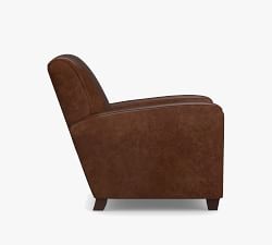 Manhattan Square Arm Leather Recliner