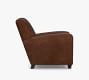 Manhattan Square Arm Leather Recliner