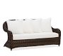 Torrey All-Weather Wicker Roll Arm Outdoor Sofa (77&quot;)