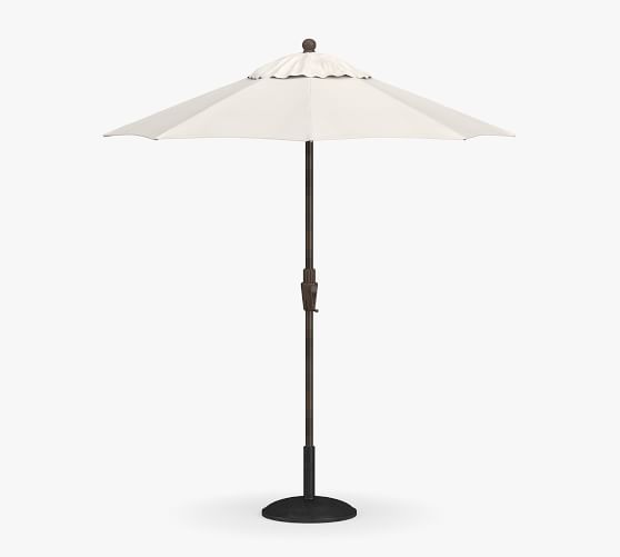 6' Round Outdoor Patio Umbrella - Rustproof Aluminum Tilt Frame