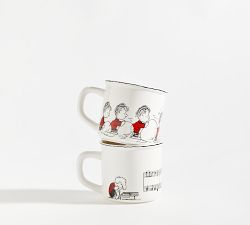 Peanuts&#8482; Holiday Decal Stoneware Mugs - Set of 2