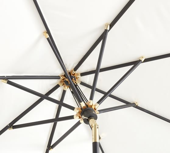 Premium 9' Round Outdoor Patio Umbrella - Rustproof Aluminium Tilt Frame