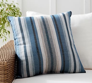 Sunbrella Joel Striped Outdoor Pillow 24