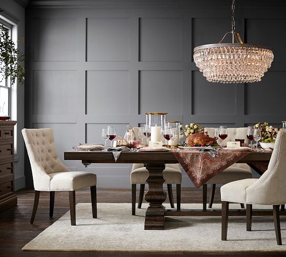 Clarissa Crystal Round Chandelier (19"-28")