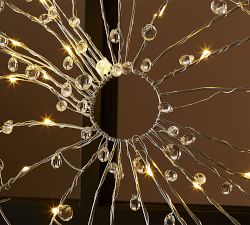 Lit Crystal Spider Web