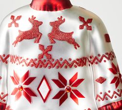 Mercury Glass Sweater Ornament