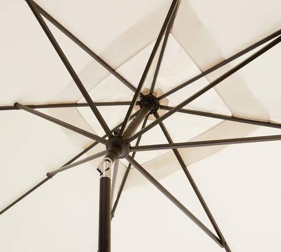 10' Rectangular Outdoor Patio Umbrella - Rustproof Aluminum Tilt Frame