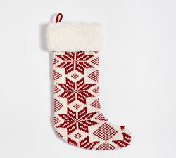 Fair Isle Snowflake Stocking