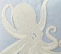 Octopus Embroidered Pillow