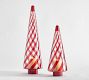 Candy Striped Glass Tree Cloches
