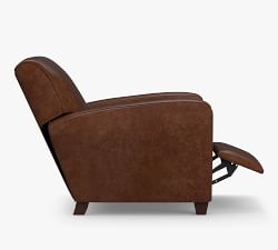 Manhattan Square Arm Leather Recliner