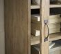 Printer's Narrow Bookcase with Display Cabinet (16&quot;)