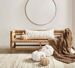 Seedstitch Pumpkin Shaped Pillow