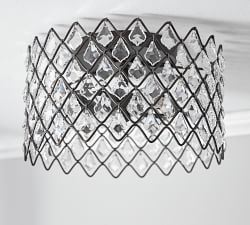 Arden Crystal Flush Mount (13&quot;)