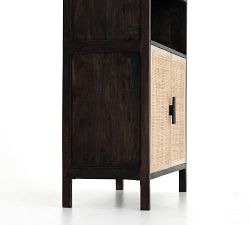 Dolores Cane Open Bookcase with Doors (35&quot;)