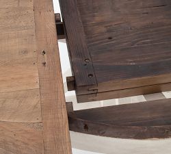 Hart Round Reclaimed Wood Extending Dining Table (47.5&quot;-79&quot;)