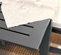 Indio Metal Extending Dining Table + Chair Dining Set, Slate