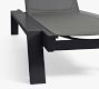 Indio Metal &amp; Mesh Stackable Outdoor Single Chaise Lounge, Set of 2