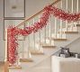 Lit Faux Red Berry Wreath &amp; Garland