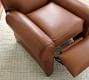 Manhattan Roll Arm Leather Recliner