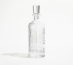Stewart Plaid Glass Decanter