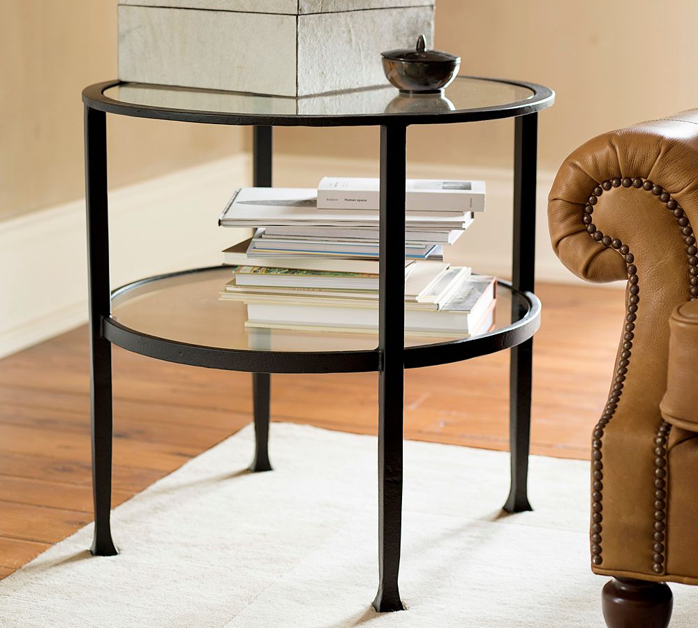 Tanner Round Glass End Table (24&quot;)