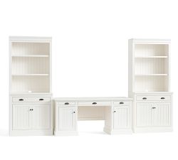 Aubrey Executive Desk Office Suite with Cabinets (104&quot;)