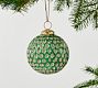 Glitter Embossed Sphere Ornament