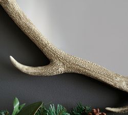 Antler Round Wall Mirror