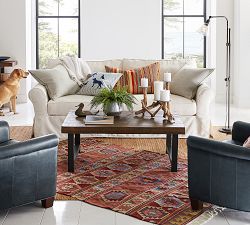 Articulating Flared Glass Floor Lamp (61&quot;)