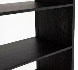 Dolores Cane Open Bookcase with Doors (35&quot;)