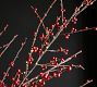 Lit Faux Red Berry Branch