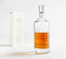 Stewart Plaid Glass Decanter