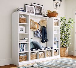 Aubrey 4-Piece Entryway Set With Bookcases
