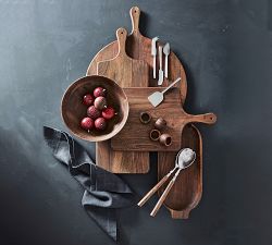 Chateau Handcrafted Acacia Wood Napkin Rings - Set of 4
