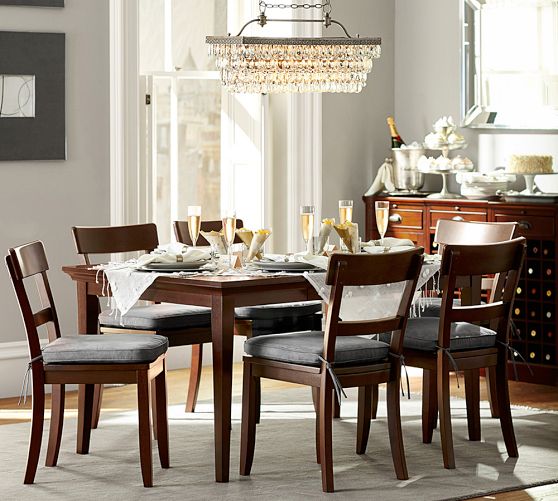 Clarissa Rectangular Crystal Chandelier (30"-40")