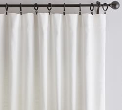 Custom Emery Linen Curtain - White